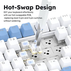 75% Tkl Không Dây Cơ Khí Hot-Trao Đổi Tuyến Tính Chuyển Đổi Gasket Gắn RGB Ánh Sáng 81 Phím Điều Khiển Âm Lượng Bọt Bàn Phím Chơi Game - Product Image 3