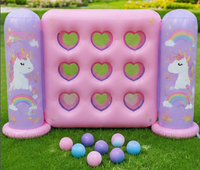 Jeu de lancer de cibles gonflables pour enfants, design original, activité de jeu en plein air dans la cour
