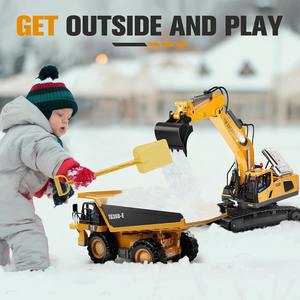 Alloy Construction Excavator 1:24 Scale Ready-<b>to</b>-Go Remote Control with Follow <b>Me</b> Feature 10m Range Sound Light Effects for Boys - Product Image 6