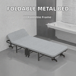 Modern Midcentury Adjustable Foldable Metal <b>Bed</b> for Bedroom Best Quality <b>Portable</b> Design- Jinpa Brand 90 Days Warranty - Product Image 2