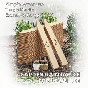 Pluviomètre de jardin simple en plastique pour extérieur - Outil de mesure de l'eau réutilisable pour pelouse et jardin - Product Image 2