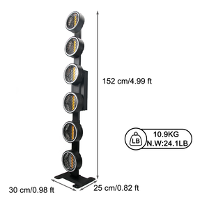 Igracelite 6pz LED RGBW Pixel Retro Light Illuminazione di Sfondo Flash per Palcoscenico Controllata da DMX512 per Uso in Concerti - Product Image 2