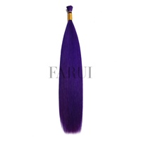 Cheveux humains en vrac directement de l'usine, sans trame, 100% Remy, pour tressage, cuticules alignées, cheveux colorés en vrac, vente en gros