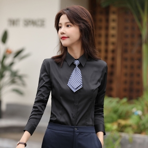 2025高品质女式休闲衬衫时尚竹纤维不熨烫实心图案春季正装 - Product Image 3