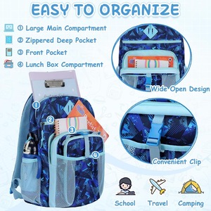 Ensemble de sacs <span class=keywords><strong>à</strong></span> dos 2-en-1 pour la <span class=keywords><strong>maternelle</strong></span> et la préscolaire, motif dinosaures, avec <span class=keywords><strong>sac</strong></span> <span class=keywords><strong>à</strong></span> déjeuner pour enfants garçons - Product Image 3