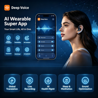Servicios de Desarrollo de Aplicaciones Móviles con Voz Profunda, Aplicación de Traductor con IA para Traducción Global y Grabación Inteligente para Viajeros