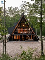 Maison préfabriquée à toit triangulaire, structure en acier imperméable, bâtiment modulaire, cabane miniature, maisons minuscules par Casa