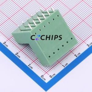 KF2EDGRT-3.5-2*6P Plug-in Terminal Block Bent Lead Through Hole,P=3.5mm Board-to-Board / Socket - Closed 2x6P 3.5mm Green - Product Image 2