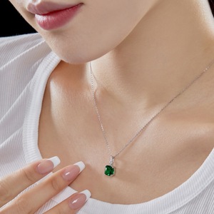 Rétro français S925 argent Sterling luxe Banquet femmes fête <span class=keywords><strong>des</strong></span> mères <span class=keywords><strong>personnalisé</strong></span> et fils collier pendentif - Product Image 4