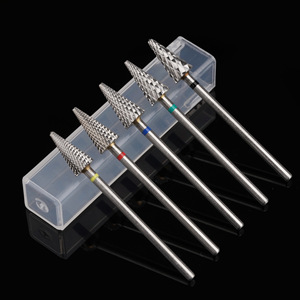 Russian Round Gold Coated Tungsten Carbide Nail <b>Drill</b> <b>Bit</b> Smooth Conical Shape Rotary Burr Electric Manicure Nail <b>Drill</b> <b>Bit</b> - Product Image 6