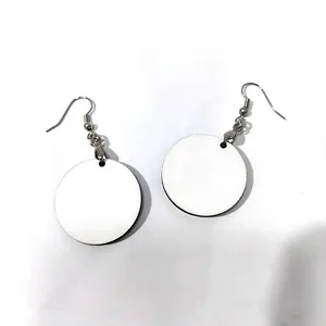 Sublimation Blank Earrings Mother's Day Gift White earrings MDF Customized Design Supplier Teardrop Earrings
