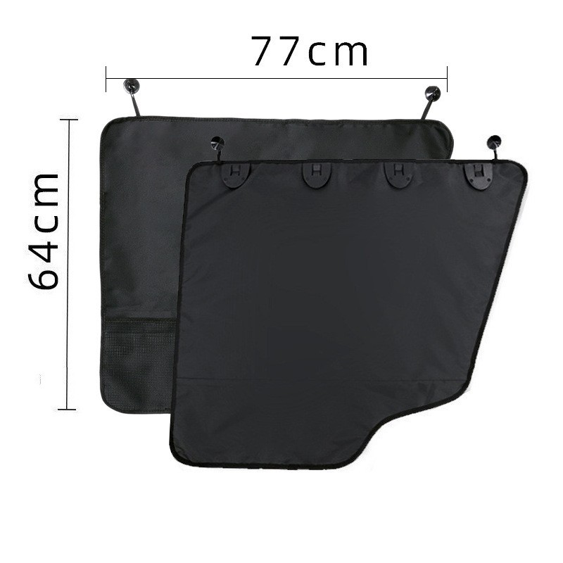 Pet door mat black left/right 2 piece set 7764cm black