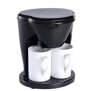 <span class=keywords><strong>Cafetière</strong></span> Électrique Semi-Automatique Moderne <span class=keywords><strong>Mini</strong></span> <span class=keywords><strong>2</strong></span> <span class=keywords><strong>Tasses</strong></span> en Plastique pour Usage Domestique et Hôtelier Écologique Économe en Énergie Facile à Utiliser - Product Image 1