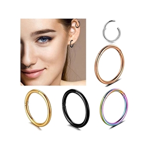 Ensemble <span class=keywords><strong>de</strong></span> bijoux <span class=keywords><strong>de</strong></span> corps en acier inoxydable pour femmes, septum nasal, charnière, anneau <span class=keywords><strong>de</strong></span> séparation, anneau <span class=keywords><strong>de</strong></span> <span class=keywords><strong>nez</strong></span> - Product Image 4