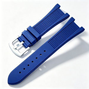 Bracelet de montre en silicone de 25 mm avec boucle en acier inoxydable, bracelet en caoutchouc de luxe pour <span class=keywords><strong>Patek</strong></span> <span class=keywords><strong>Philippe</strong></span> Nautilus séries 5711 5712 7010G - Product Image 6