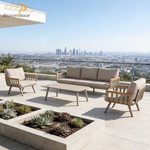 Design moderne, ensemble de canapés pour villa, terrasse, patio, mobilier de <span class=keywords><strong>jardin</strong></span> en aluminium, ensemble de canapés de <span class=keywords><strong>salon</strong></span> sectionnels d'extérieur de luxe pour cour - Product Image 3