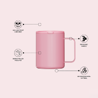 Gobelet à café personnalisé écologique avec logo, en acier inoxydable, 12 oz, isolé sous vide, pour cadeaux de bureau, tasse réutilisable de 14 oz