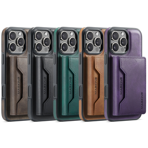 Dg Ming K2 Có Thể Tháo Rời Từ Da Trường Hợp Đối Với iPhone 16 Pro Max <span class=keywords><strong>Wallet</strong></span> Bìa Chủ Thẻ Điện Thoại Trường Hợp - Product Image 6