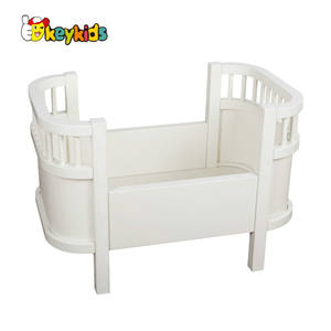 Mini-<span class=keywords><strong>lit</strong></span> en bois pour enfants, jouet de poupées, simulation, jeux classique, W06B131B - Product Image 2