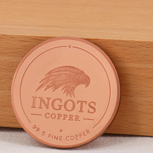 Moneda Redonda de Cobre Fino 999 de 1oz con Relieve de Animales Salvajes, Colección <span class=keywords><strong>Lobo</strong></span>, Venta Directa de Fábrica - Product Image 4
