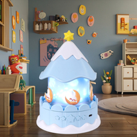 Projecteur d'étoiles, lampe de nuit licorne, haut-parleur Bluetooth, lampe 360° °   Veilleuse rotative à 21 films pour projection, cadeau d'anniversaire et de Noël