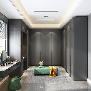 Vente en gros de garde-robe organisateur de vêtements moderne meubles de chambre à coucher meubles de garde-robes en panneaux de particules de bois - Product Image 2