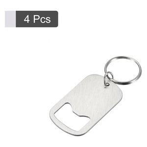 Custom Logo Modern Beer <b>Bottle</b> Opener Keychain Stainless Steel Metal Portable Bulk Keyring - Product Image 3