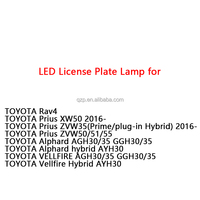 Accessoires de voiture Lampe de plaque d'immatriculation à LED transparente brillante pour Toyota Rav4 Prius Alphard Vellfire