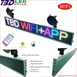 K16128 P5 RGB màu <span class=keywords><strong>LED</strong></span> Xe Màn Hình xe phía sau cửa sổ cảnh báo màn hình bảng điều khiển cửa hàng mở dấu hiệu di chuyển bảng tin cho xe buýt - Product Image 6