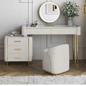 Modern Design Competitive Price Bedroom Furniture Vanity Makeup Dresser With Lighted Mirror Cosmetic Table