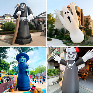 Gros Géant Halloween effrayant personnage gonflable <span class=keywords><strong>mort</strong></span> diable gonflable figurines décoration pour événements - Product Image 6