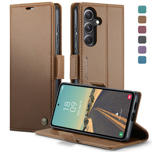Caseme 023เคสฝาพับหนัง PU มีกระเป๋าเงินและขาตั้งสำหรับ Samsung Galaxy S23 FE - Product Image 1
