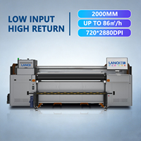 Impresora de Inyección de Tinta UV Híbrida de Formato Ancho LANQI de 2 m, Semi-Automática, Ultra HD 4800 DPI, Multifunción, Alto Rendimiento, Impresión sin Arrugas