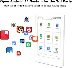 Siêu Mỏng Và Di Động Khe Cắm Thẻ SD 3 + 32GB <span class=keywords><strong>Android</strong></span> 11 Quad Core Âm Thanh Sách Ánh Sáng Thông Minh Meebook Colour E-READER M6C - Product Image 5