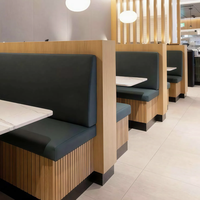 Mobilier de projet pour restaurant, café, bar, restaurant de hamburgers, club KTV, restaurant en velours, banquette modulable