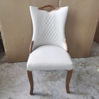 Fauteuil de salon moderne de designer français, chaise en bois, chaises de réunion commerciales, fauteuil individuel relaxant en cuir PU