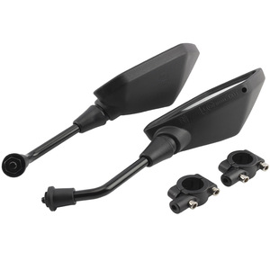 Zuqing Motorcycle Rearview Mirror Black Universal Off-road Bike Mirror With Mounting <b>Clamps</b> For Sur Ron <b>Light</b> Bee - Product Image 2
