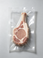 Transparante plastic vacuümverpakking voor kalkoen, eend, haarstaartvis, varkensvlees, rundvlees, opslag of verpakking voor diepvries- of gekookt vlees voor de detailhandel