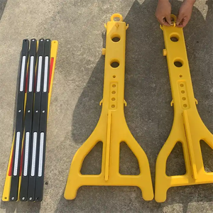 プラスチック製のポータブル道路交通フェンス拡張可能なゲート安全交通バリア - Product Image 4