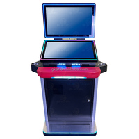 Mesin Video Game USA Online Software Skill Cabinet Layar Sentuh Ganda 23,8 Inci Berdiri dengan Rangka Logam
