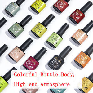 Lot de 66 couleurs de vernis à ongles gel UV LED longue tenue, emballage bouteille style designer pour salons de manucure professionnels - Product Image 2