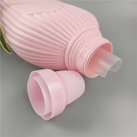 Bouteille d'emballage liquide en plastique HDPE 2L pour détergent à lessive et assouplissant bouchon couronne scellant récipient vide
