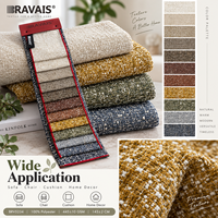 Tissu de canapé de haute qualité, lot de 100 mètres, 100% polyester, tissé, teint en fil, pour canapés et meubles