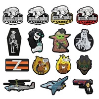 Patch tactique en caoutchouc PVC gaufré 3D avec fermeture auto-agrippante pour vêtements et sacs