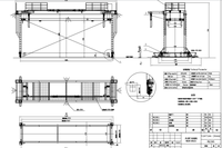 Grue portique électrique marine pour couvercles d'étanchéité, 10t, 20t, 30t, pour ponts de navires, directement de l'usine