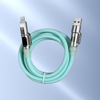 Cable de Carga Rápida 4 en 1 con Pantalla Digital, Carcasa de Zinc Personalizada, USB Tipo C, 100W 27W, para Computadora, Nailon, Fábrica de Guangdong, OEM