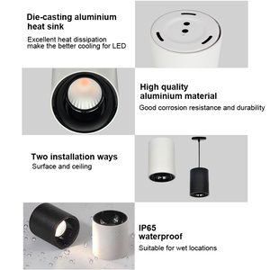 No Wiring Industrial ETL 40W Adjustable Beam Angle Commercial Track Mount Light Ceiling Surface H-type <strong>Plug</strong> <strong>in</strong> Pendant Light - Product Image 4