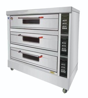 Grille-pain commercial de haute qualité four électrique de table chauffante four à pizza 2 niveaux 4 plateaux cuisson boulangerie
