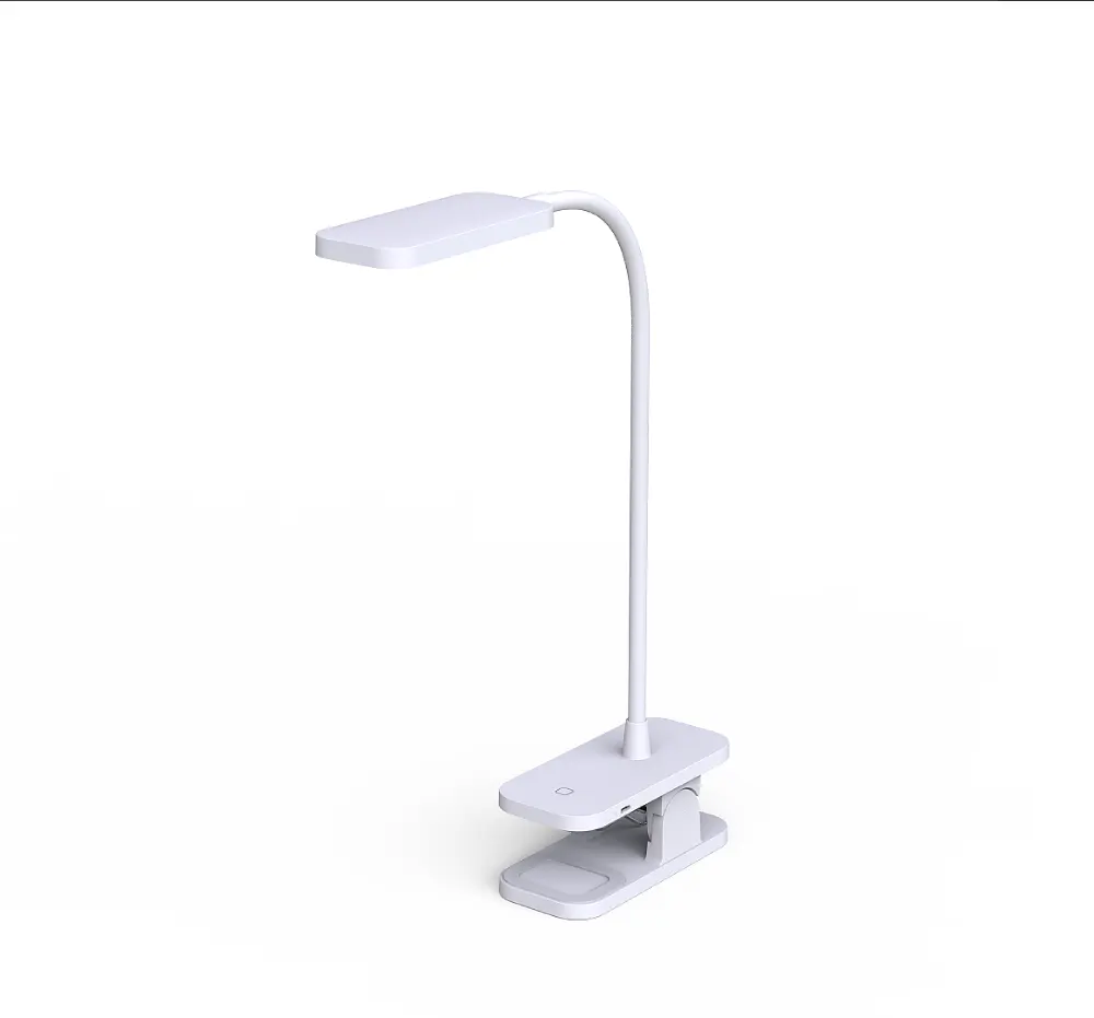 Лампа для чтения из АБС-пластика, Гибкая Настольная лампа с зажимом для гусиной шеи, удобный для глаз светильник с зажимом для чтения