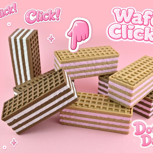 FUSEJOY3D Impression 3D Weihua Biscuit Clicker Porte-clés Clicker Fidget Décompression Keypress - Product Image 1